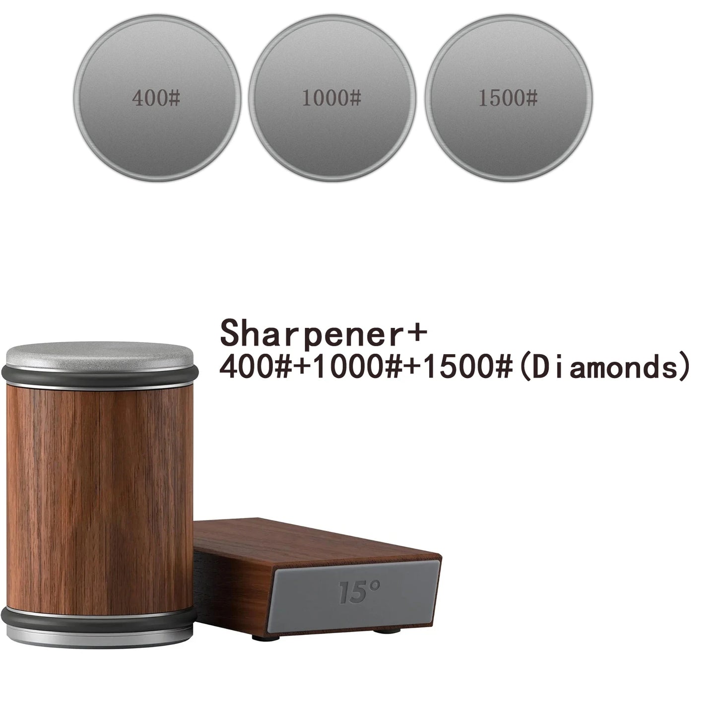 Magnetic Knife Sharpener Kit with Angle Rollers