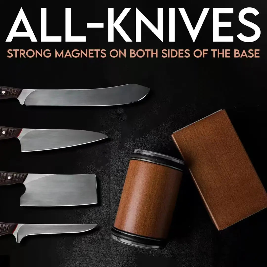 Magnetic Knife Sharpener Kit with Angle Rollers